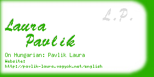 laura pavlik business card